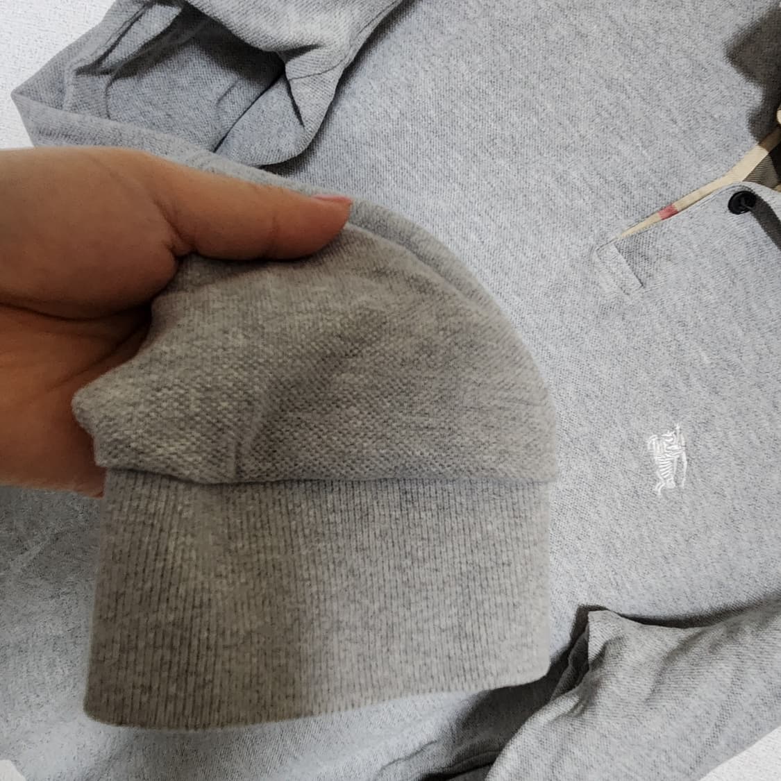 버버리 pk 셔츠 남M 그레이 상품이미지4