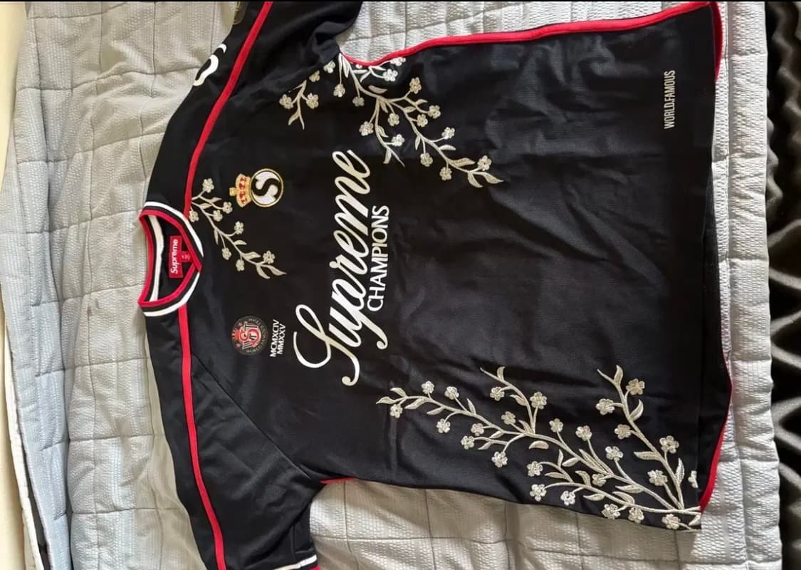 슈프림 플로럴 사커 저지 M 새상품 상품이미지1