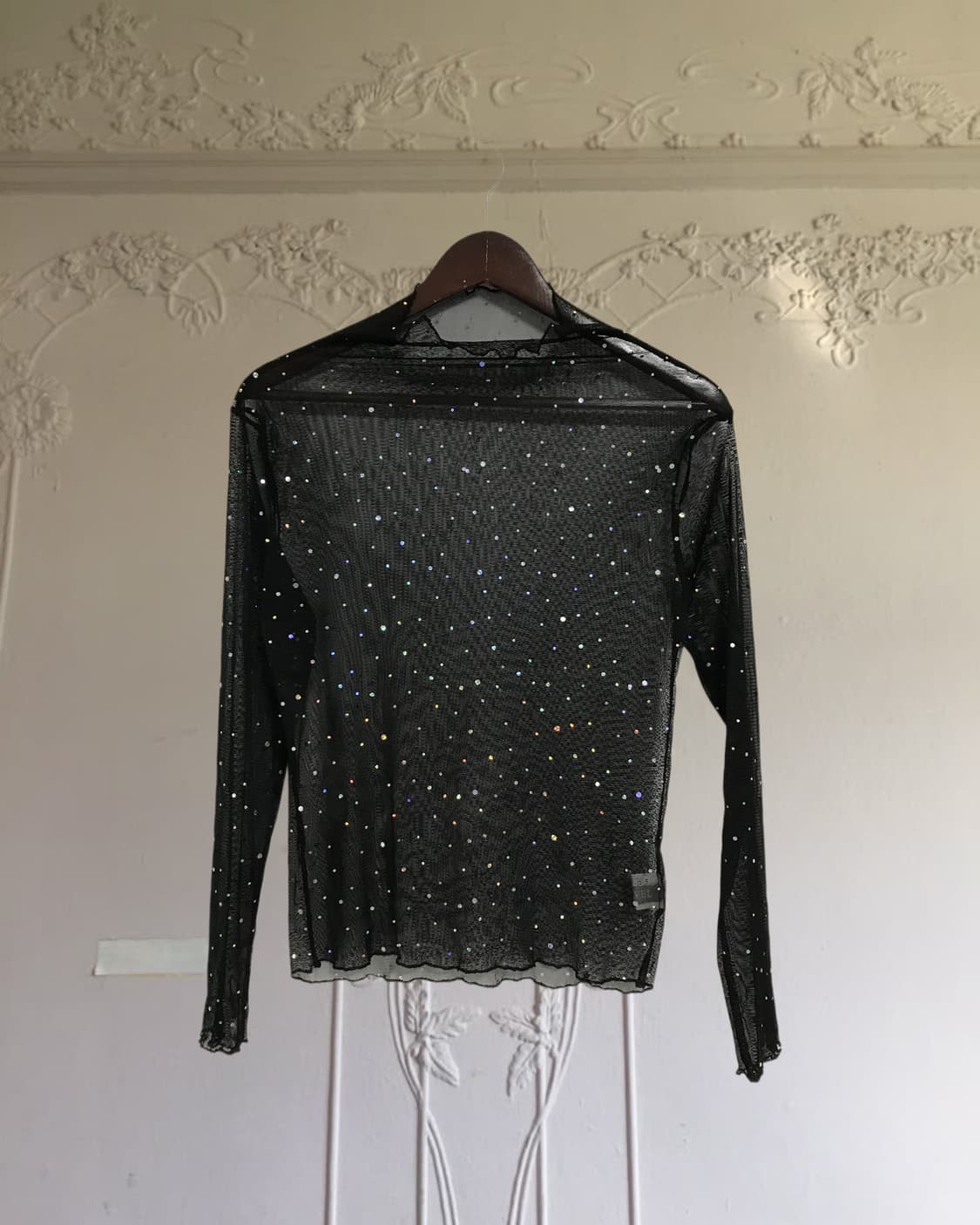 vintage see-through spangle mash top 상품이미지7