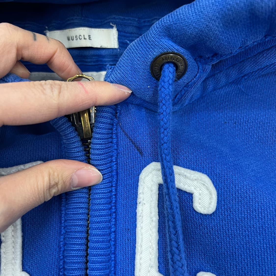 아베크롬비 블루 후드집업 상품이미지3