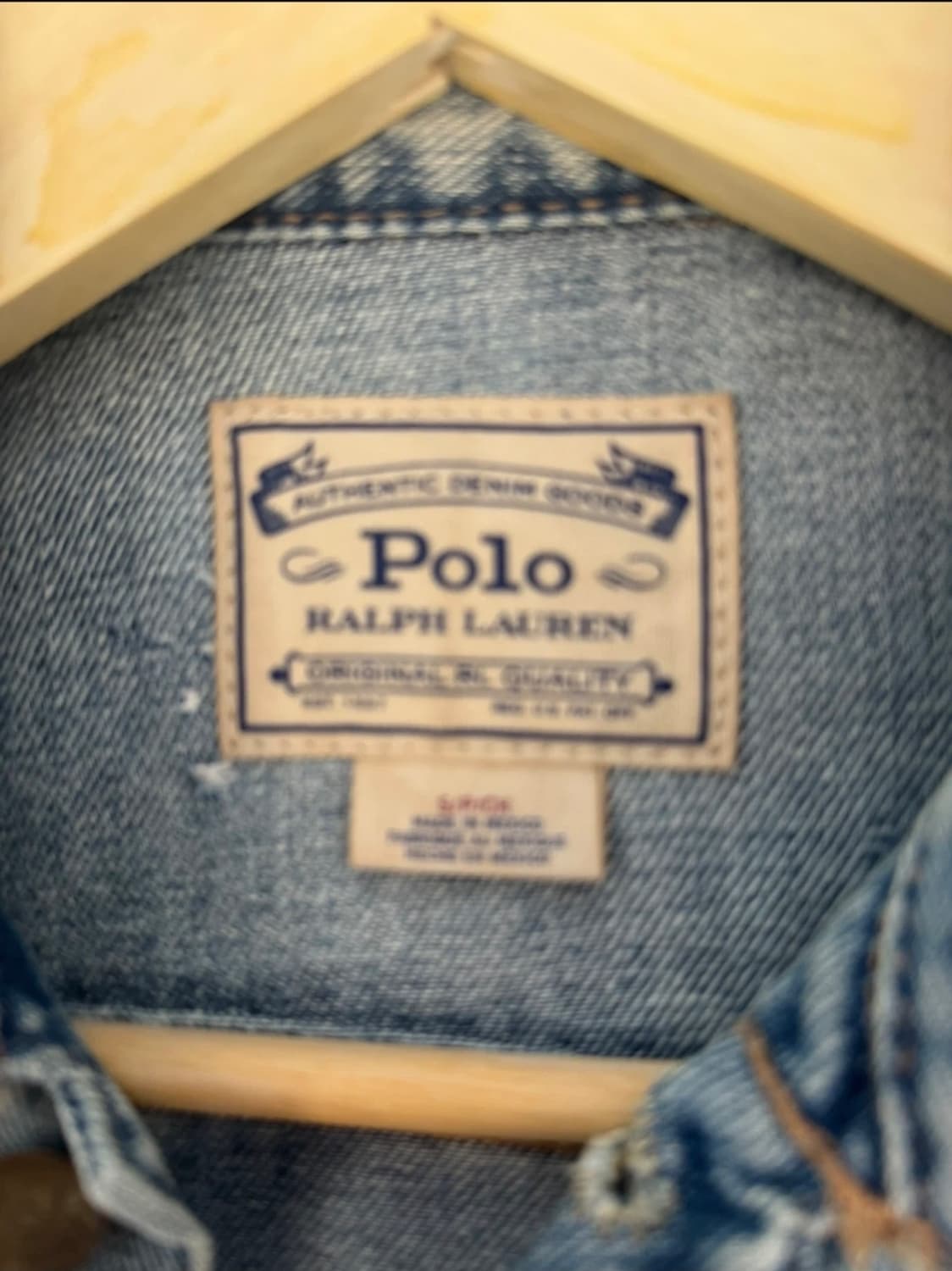 (새상품)폴로 랄프로렌 프린팅 데님 자켓 남성 S 상품이미지6