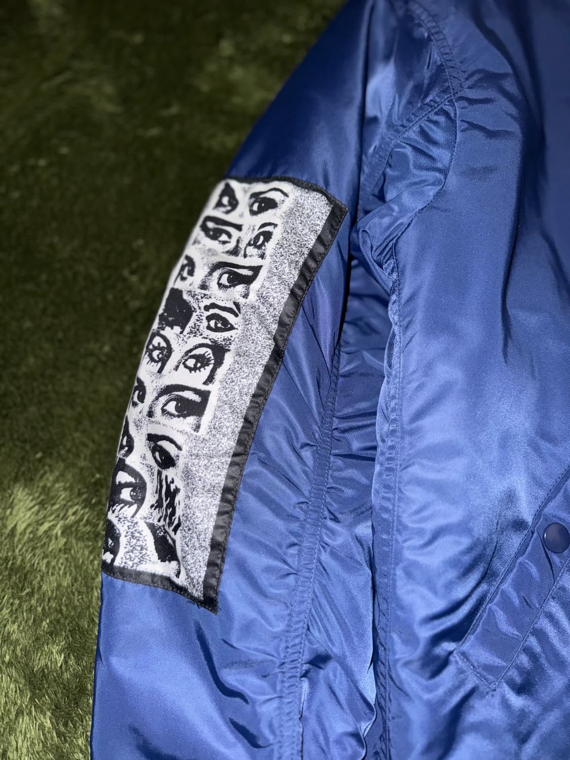 [L] Liberaiders 리버레이더스 디클라인 자수 로고 봄버 자켓 상품이미지5