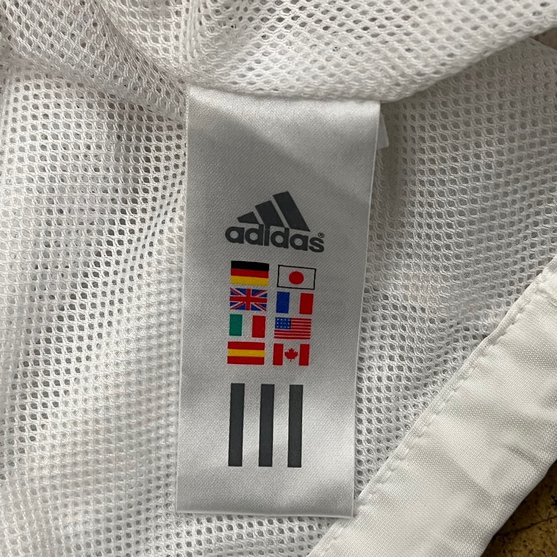 [정품/100] 아디다스 올드스쿨 화이트 바람막이 자켓 b17 상품이미지9