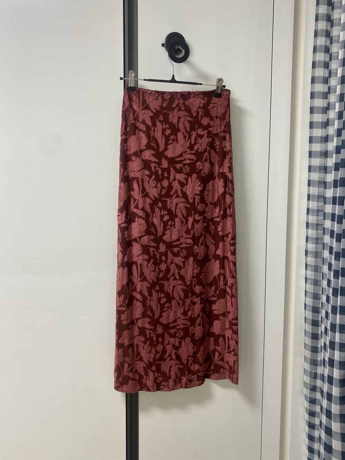 nuuanu hove long skirt_wine 상품이미지4