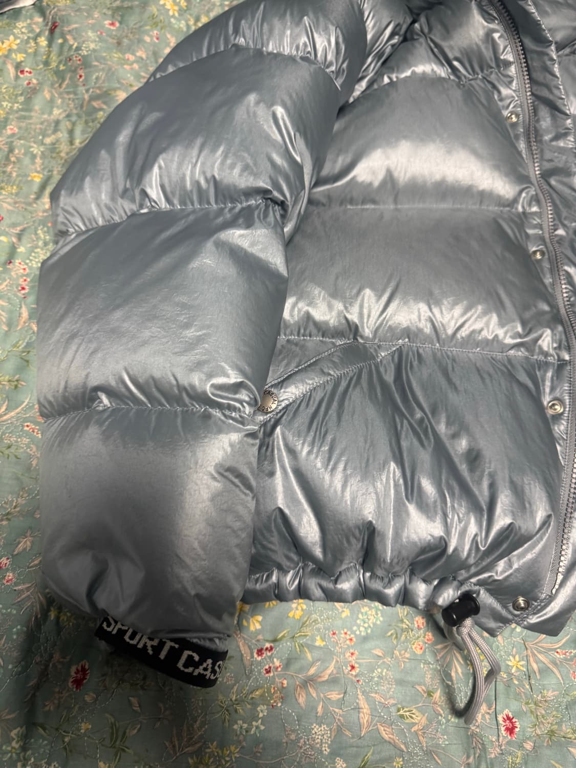 [M]헤리티지플로스 1972 숏패딩 실버 상품이미지2