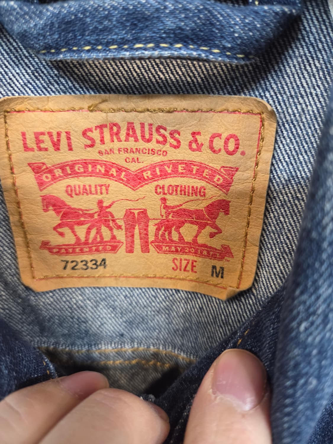 리바이스 빈티지 트러커 데님자켓 m 상품이미지3