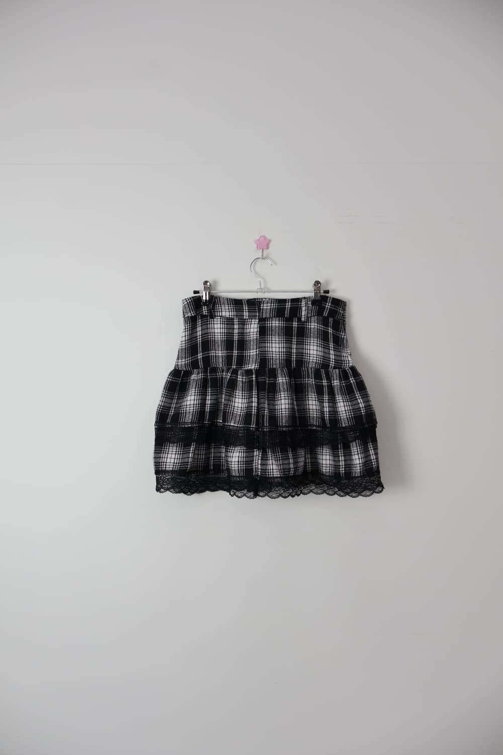 ROMWE Punk Lace-up Tartan Mini Skirt 상품이미지4