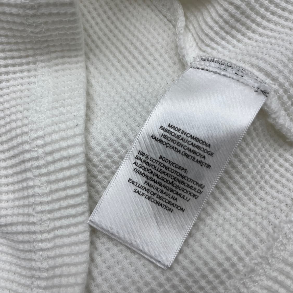 폴로 랄프로렌 네이비포니 화이트 와플 롱슬리브 M 상품이미지5