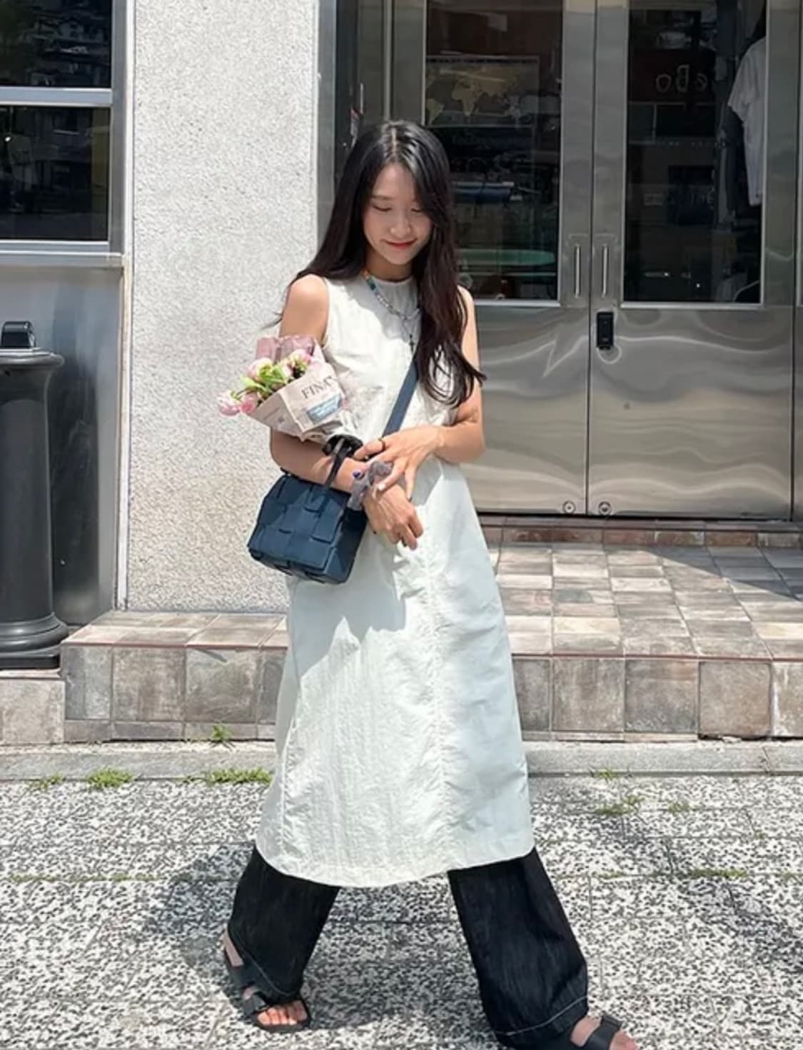 모어렌 바스락 나시 레이어드 원피스 여름 상품이미지1