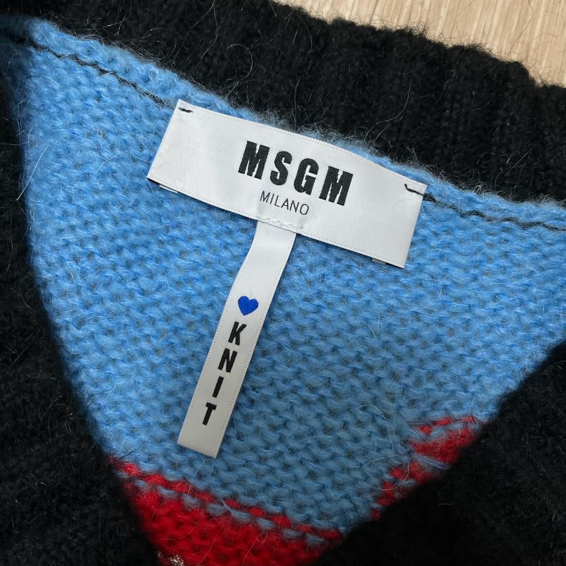 MSGM 멀티컬러 스트라이프 브이넥 니트 스웨터 S 상품이미지5