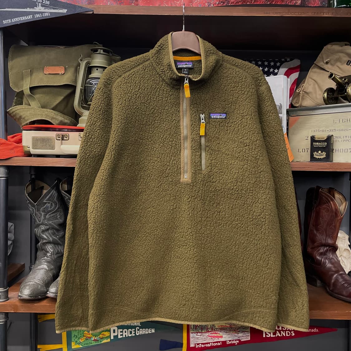 FA18 파타고니아 레트로 파일 하프 집업 플리스 풀오버 신칠라 N20 상품이미지1