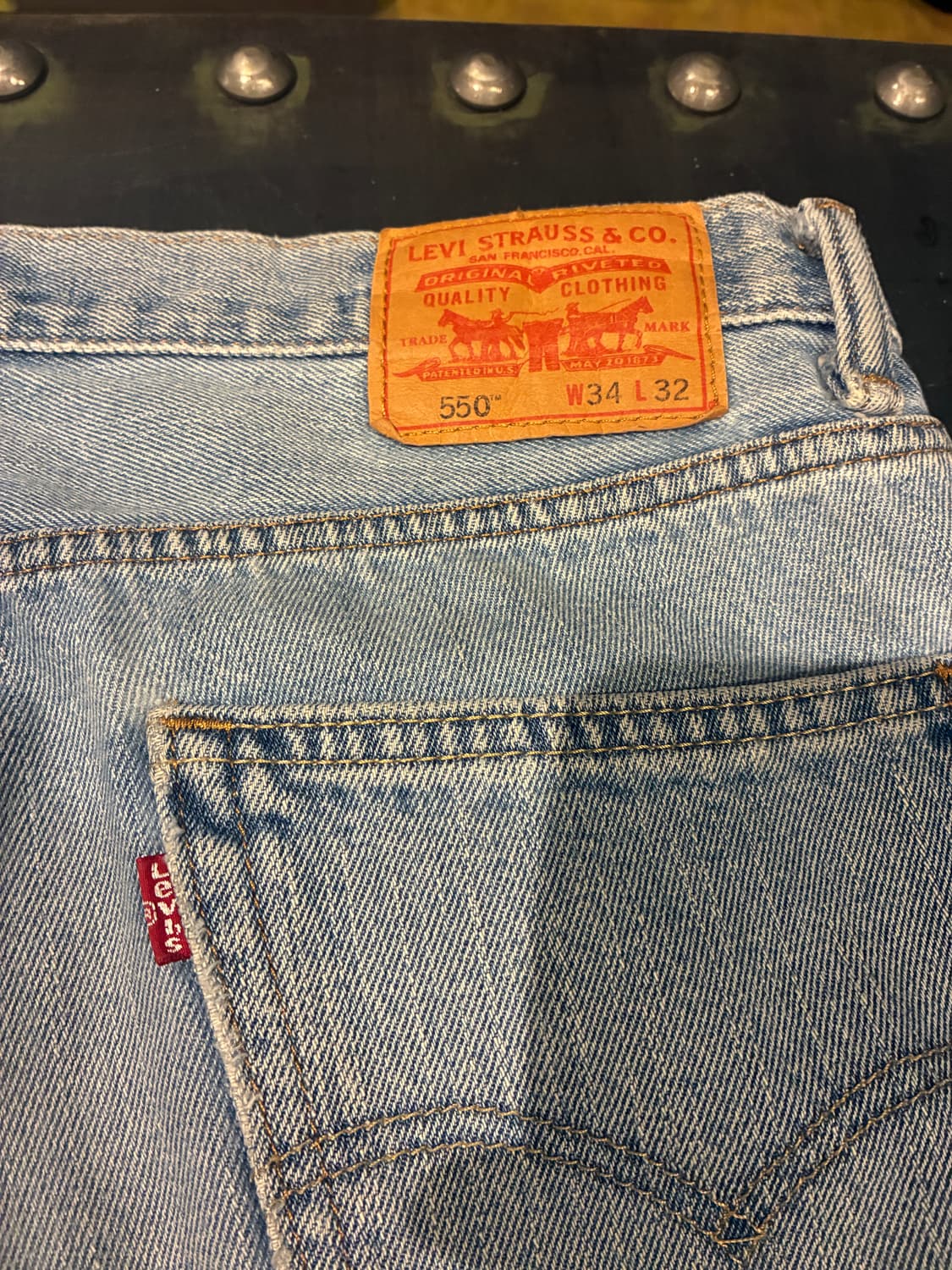 34/32) 리바이스 550 워싱 데님 스케이터 상품이미지5