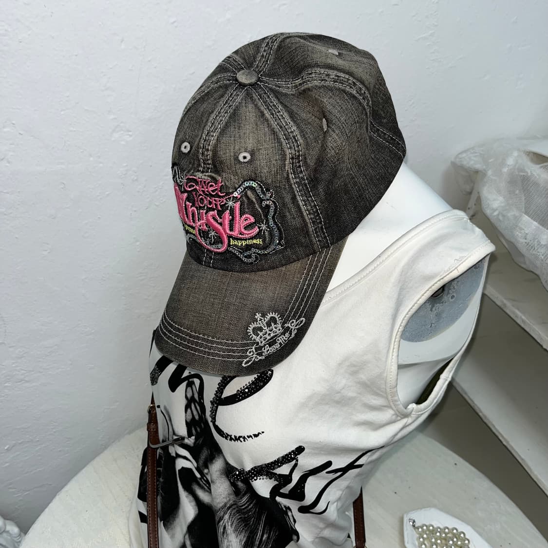 Y2K 데님 볼캡 상품이미지1