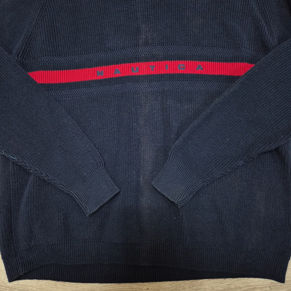 노티카 로고 라인 라운드 니트 S(90) 상품이미지3