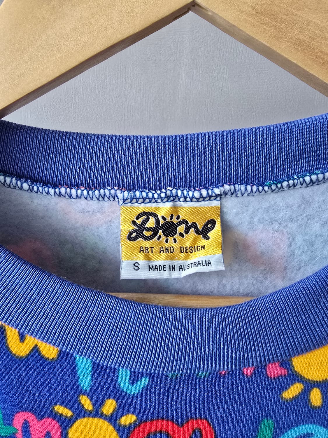 90s Ken Done 아트 프린트 호주산 기모 맨투맨 상품이미지3