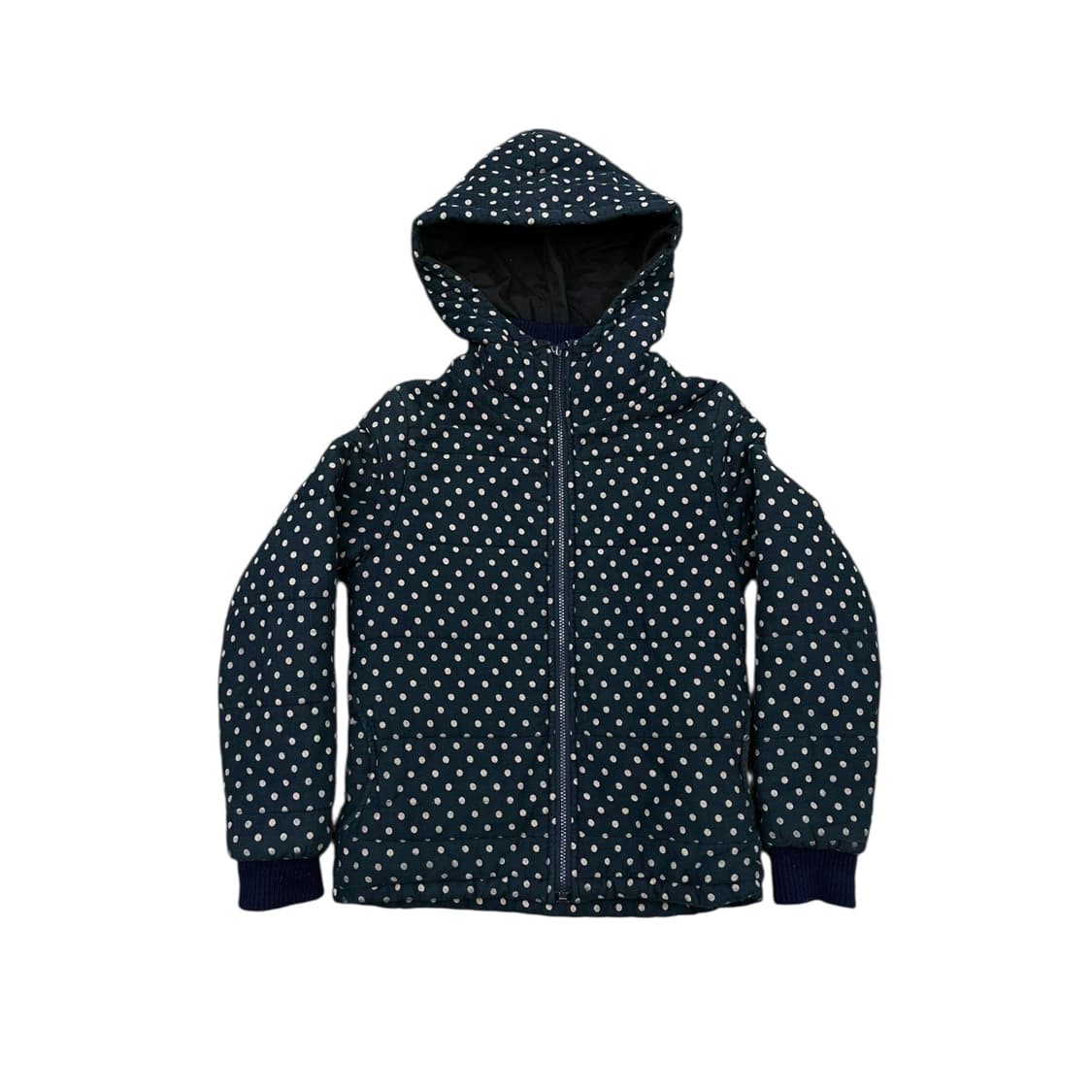 빈티지 도트 후드 점퍼 상품이미지2