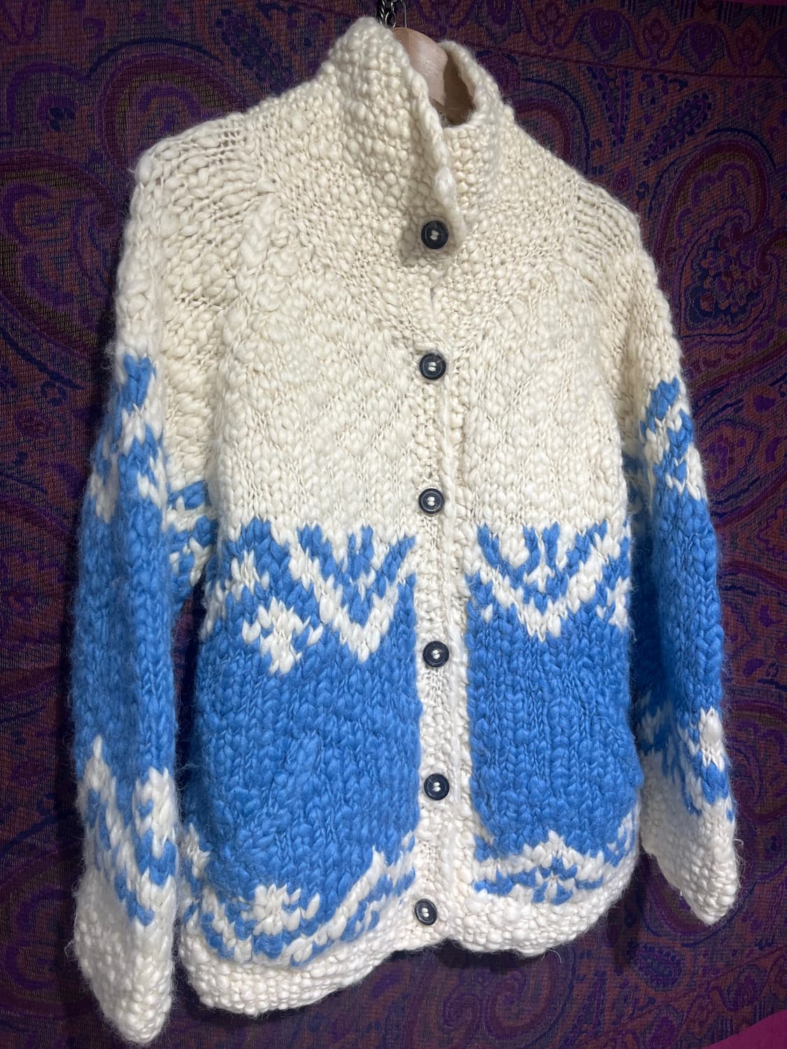 네팔제 코위찬 스웨터 니트 상품이미지3