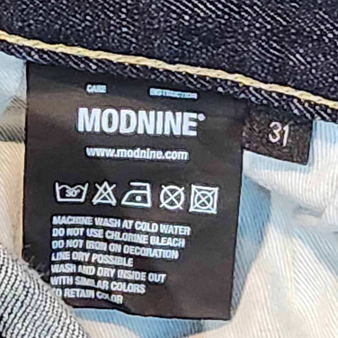 모드나인 생지 스트레이트 데님팬츠 (31) 상품이미지4