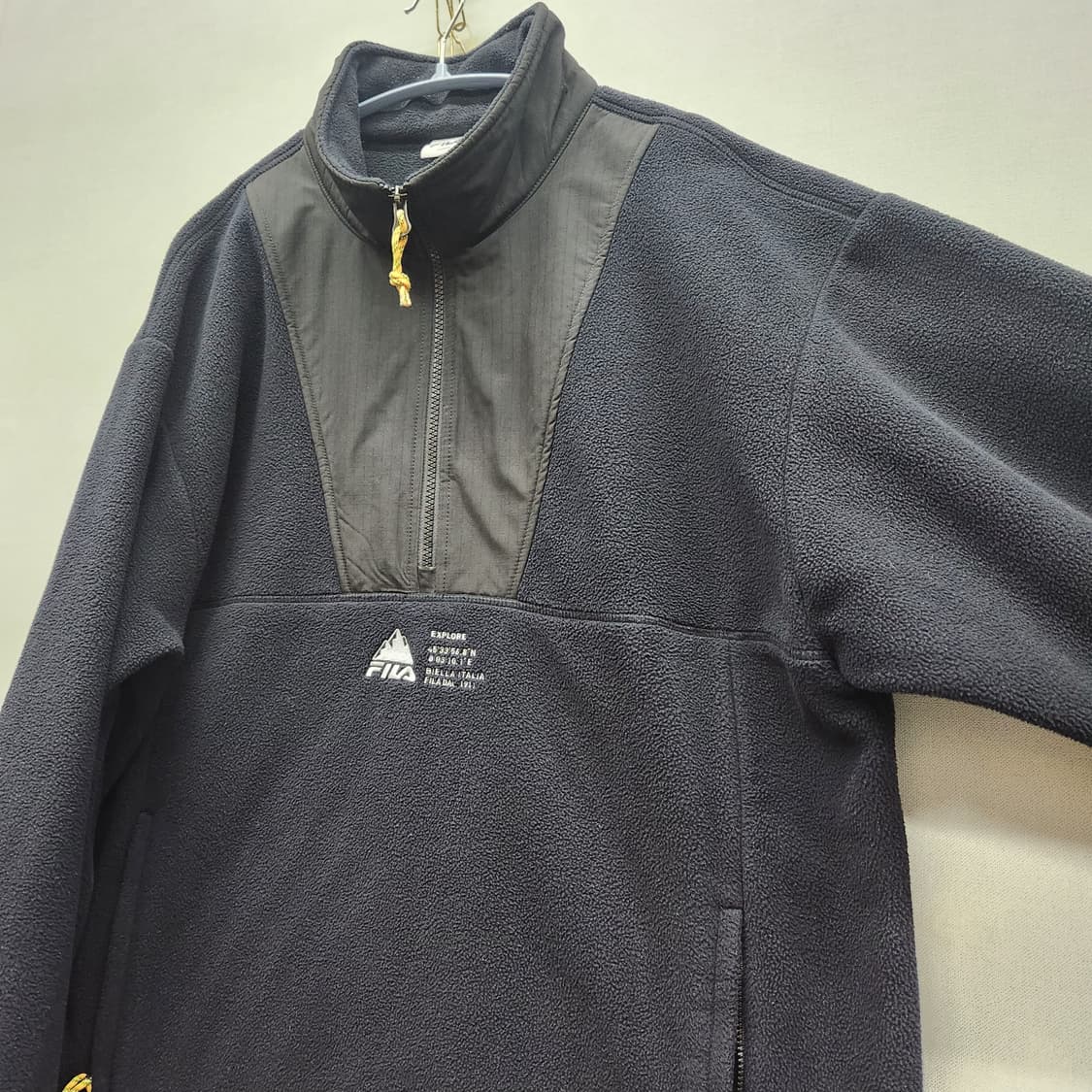 휠라 FILA 후리스 스트링 반집업 L(XL) 상품이미지3