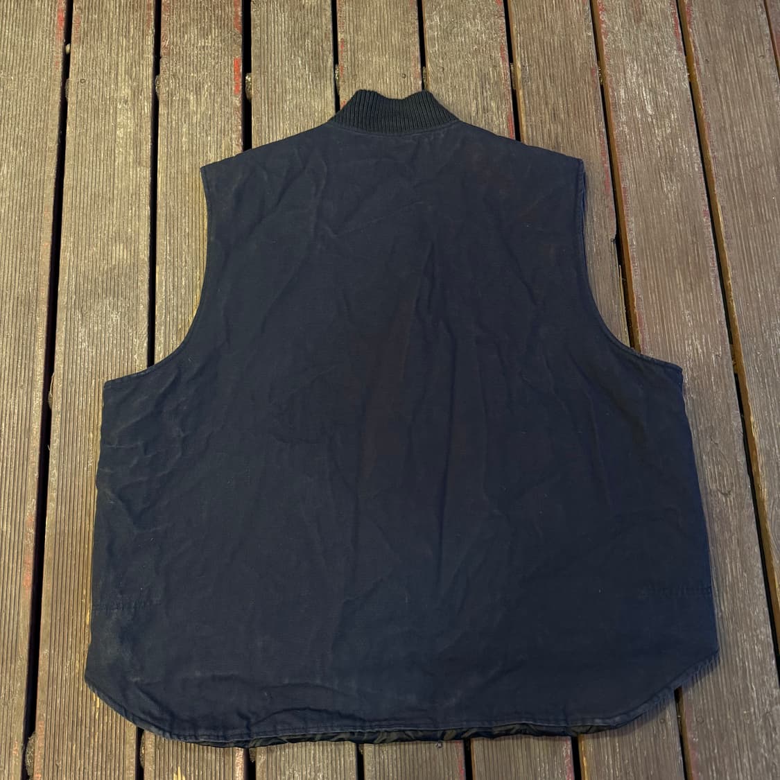 빈티지 워크 베스트 네이비 상품이미지3