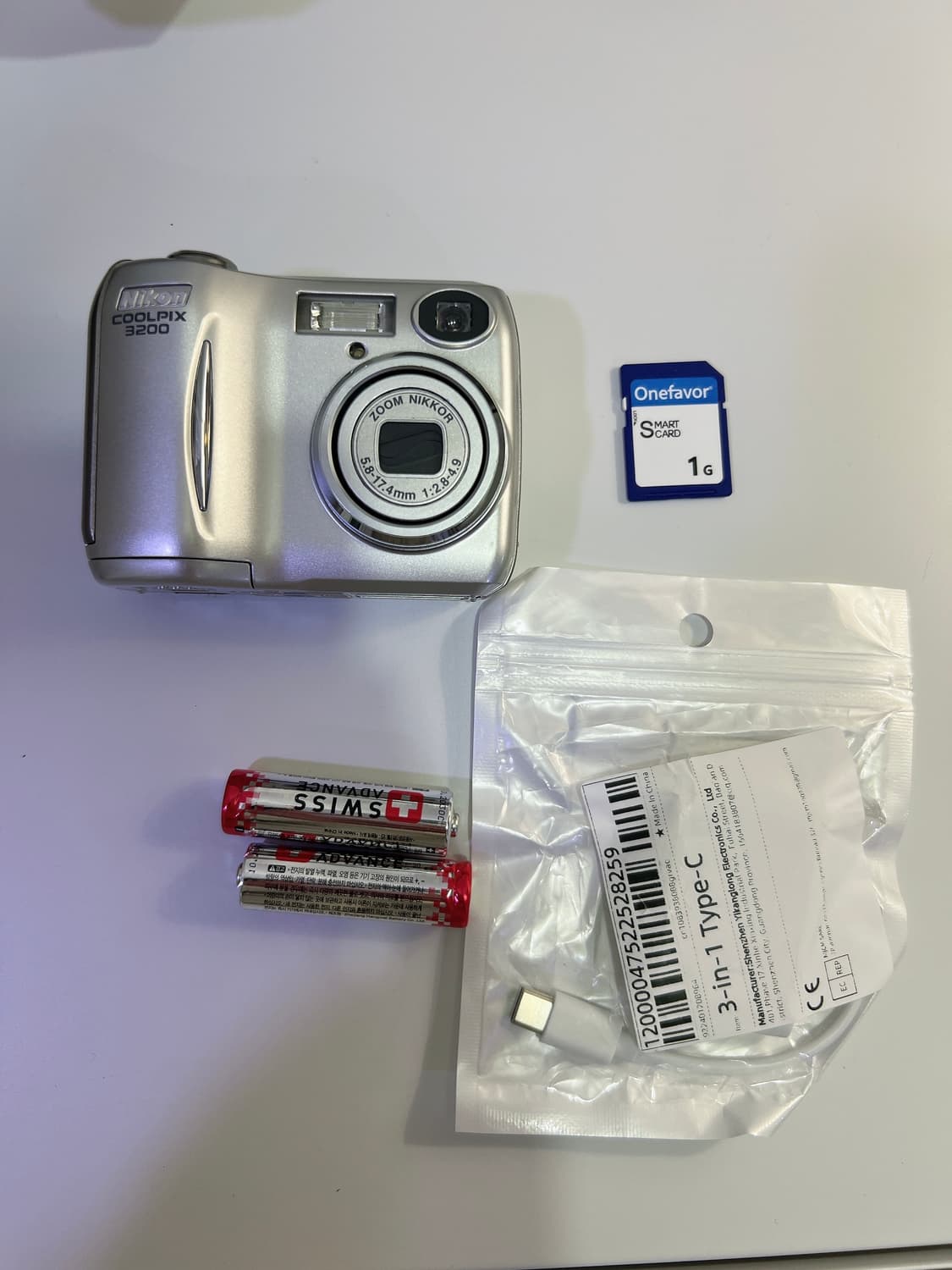 니콘 쿨픽스 3200 실버 빈티지 디카 상품이미지1