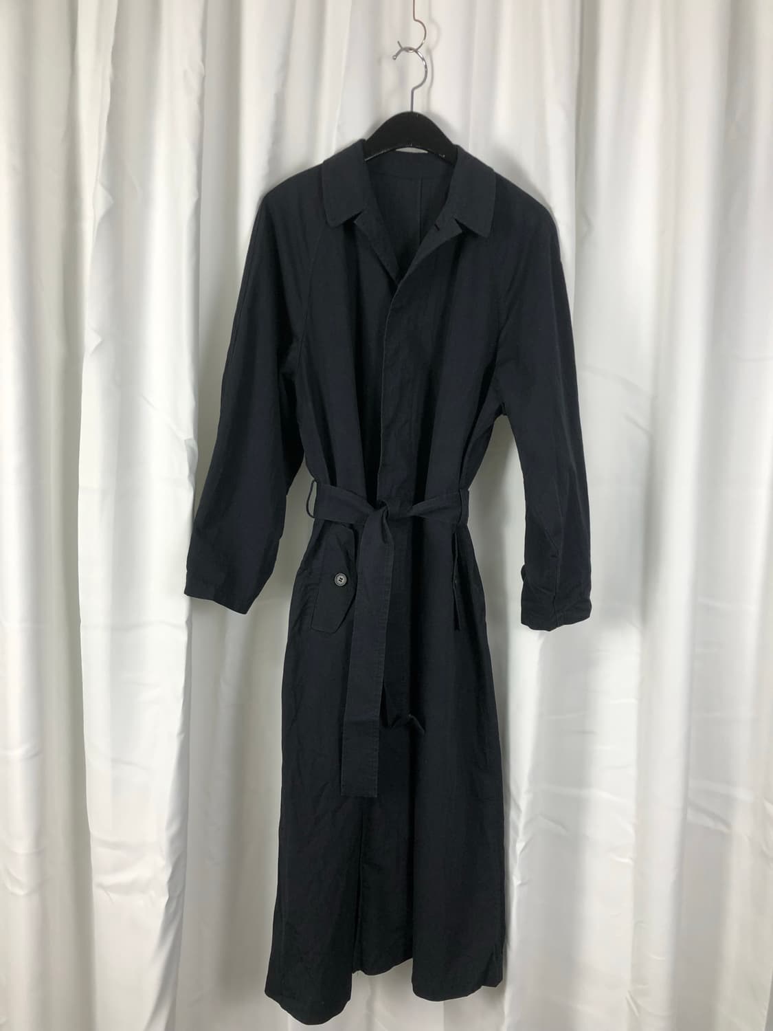 Y's 요지야마모토 아카이브 벨티드 발마칸 코트 상품이미지2