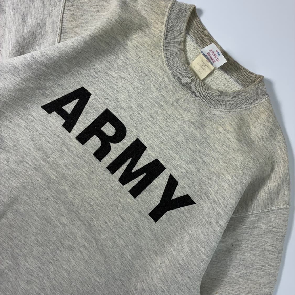 Vintage  90,s USA 아미 밀리터리 그레이 맨투맨  상품이미지3