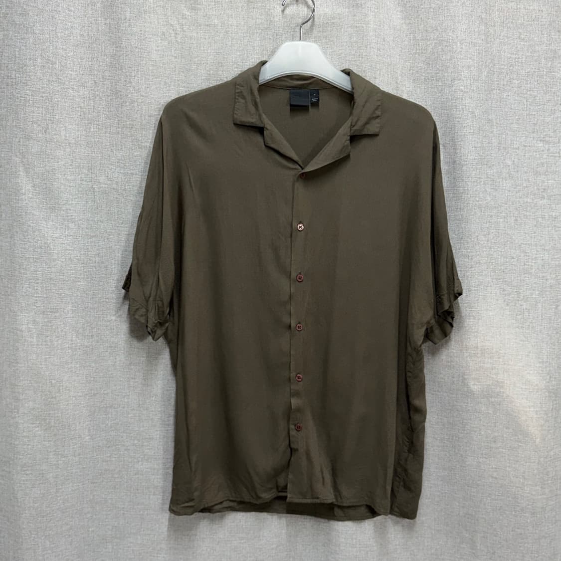 [F] ASOS 아소스 비스코스 오픈카라 반팔 셔츠 상품이미지1