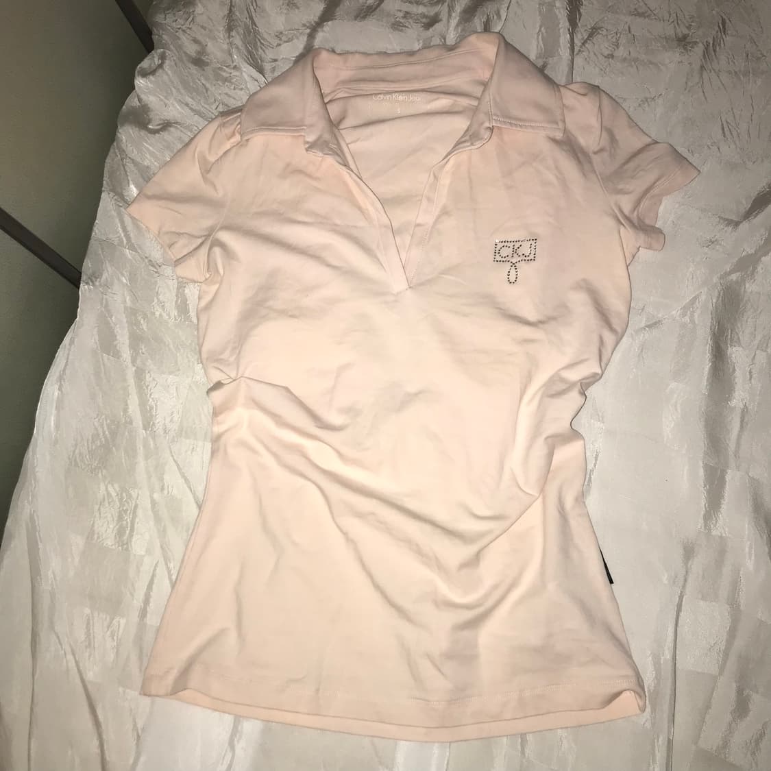 Calvin klein 캘빈클라인 딸기우유 큐빅 카라티 상품이미지2