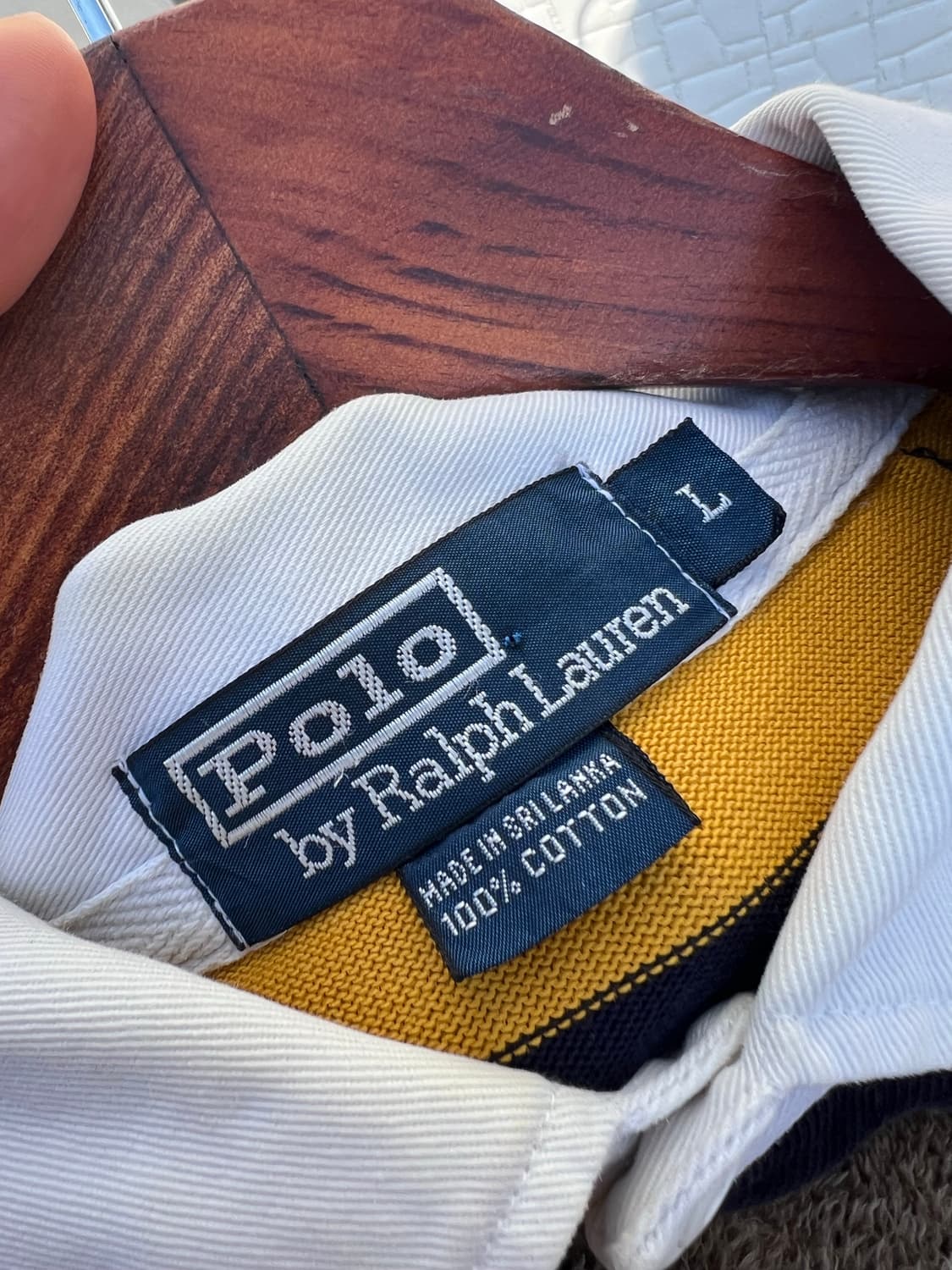 90s 폴로 랄프로렌 럭비티 L 상품이미지5