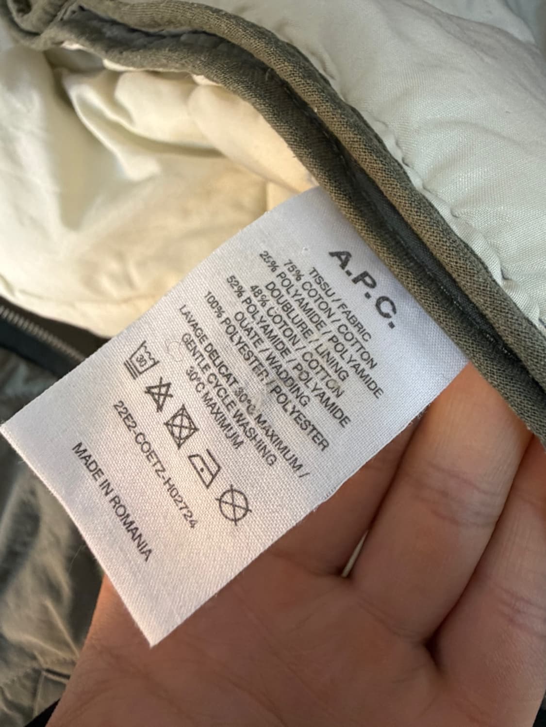 아페쎄 프레드 퀼팅 자켓 상품이미지6