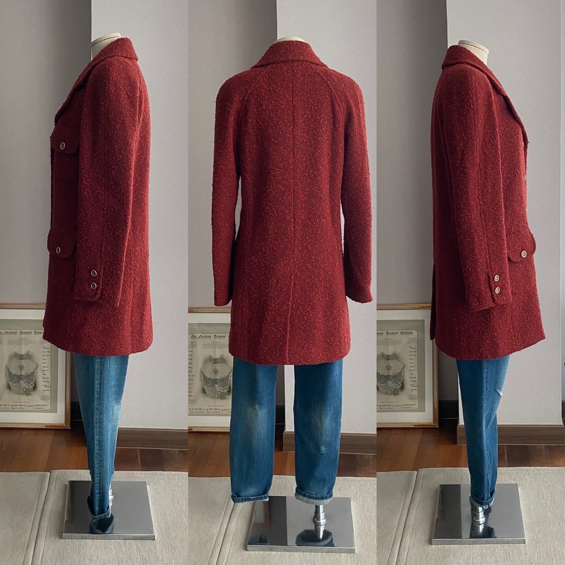 CHANEL 샤넬 트위드 코트(36) 상품이미지8