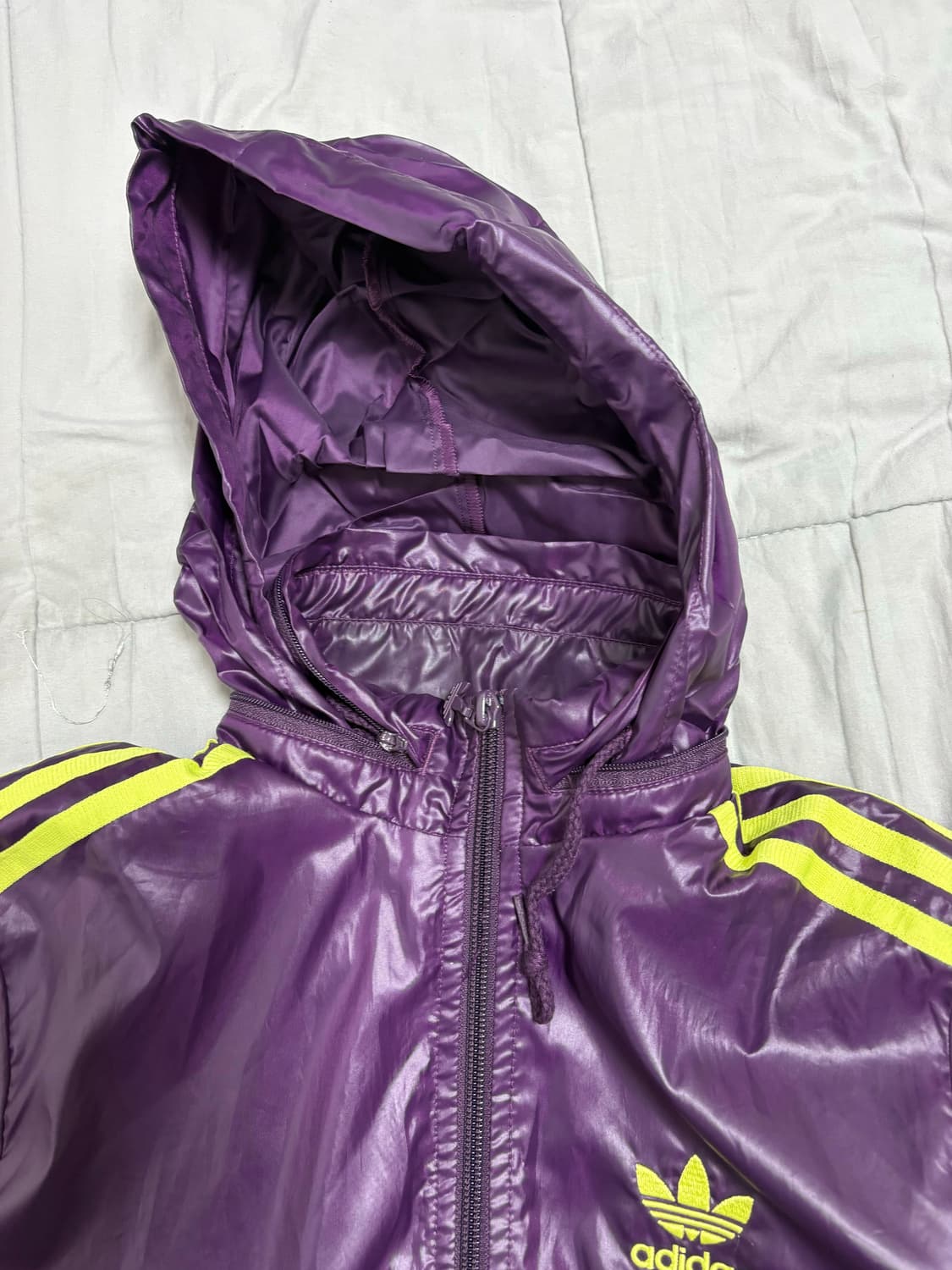 아디다스 져지 퍼플옐로우 xs 윈드브레이커   상품이미지3