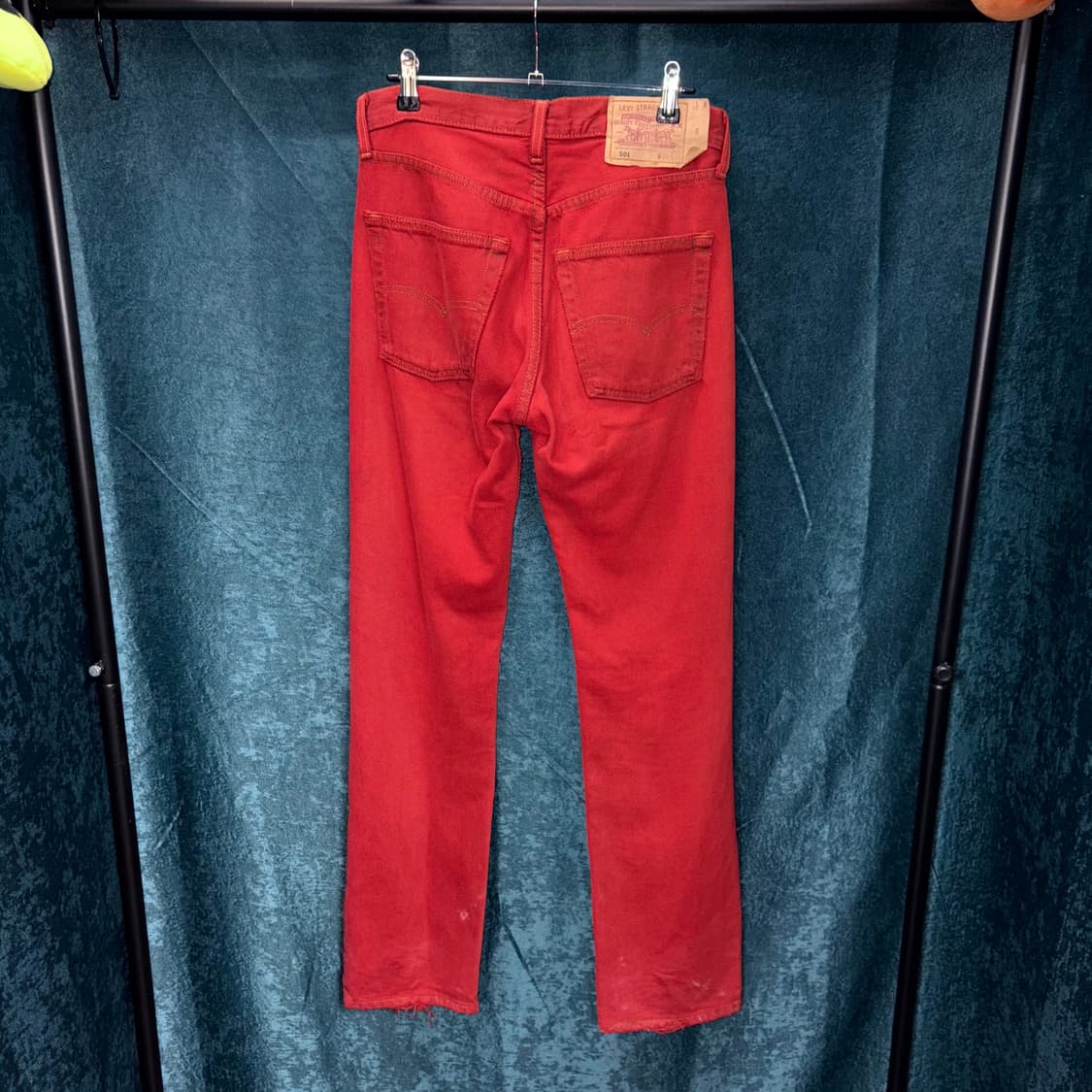 (29) 00s 리바이스 501 레드 데님 팬츠 made in USA 상품이미지3