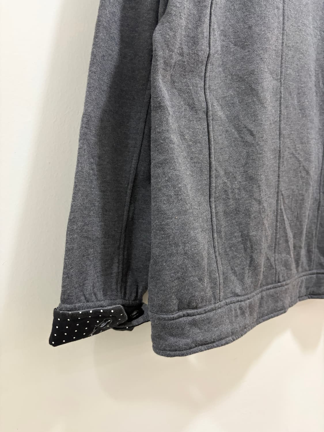 그레이 도트 더블자켓 숏코트 상품이미지6