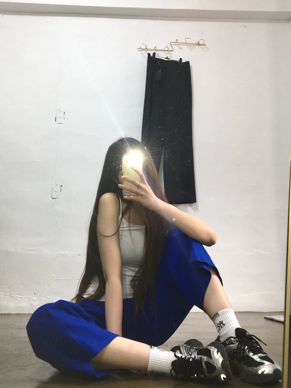 COS 코스 블루 와이드 팬츠 상품이미지5