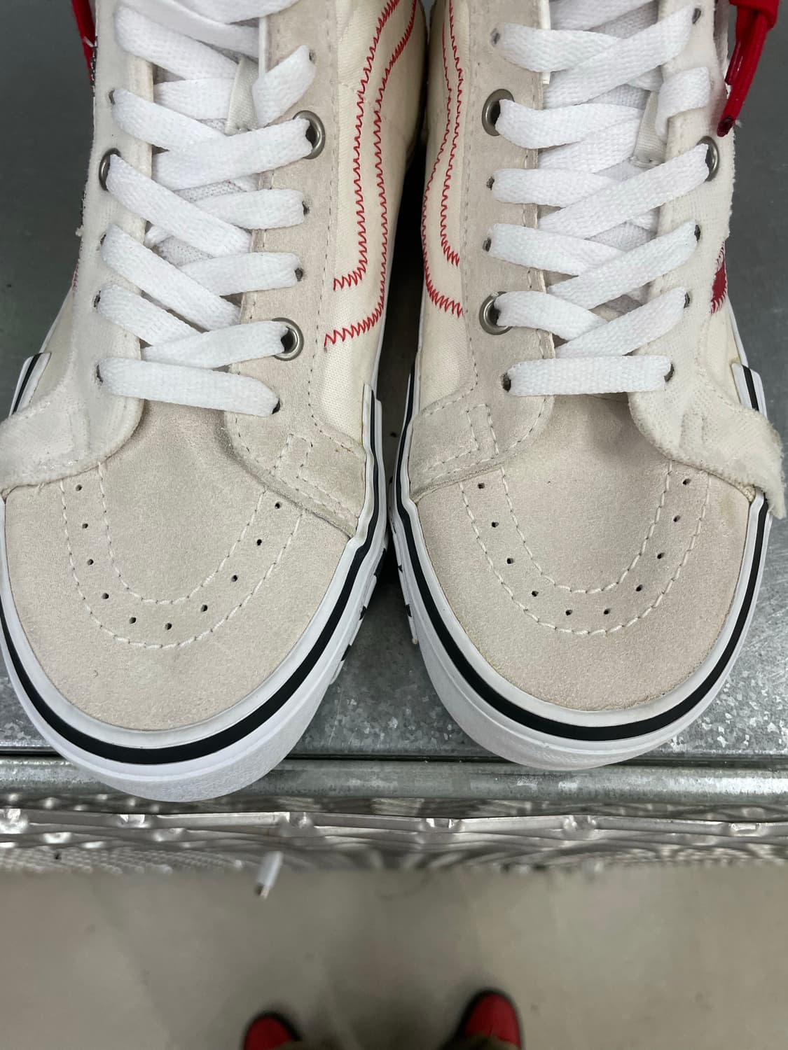 반스 SK8 하이 리이슈 캡 레이싱 레드 240 상품이미지7