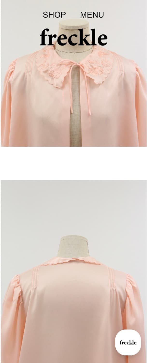 프레클 로즈 블라우스 가디건 상품이미지6