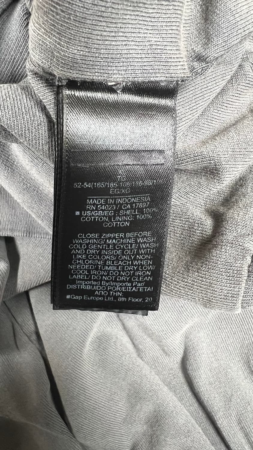 (새상품)이지갭 후드집업 포에틱 그레이 XL 상품이미지5