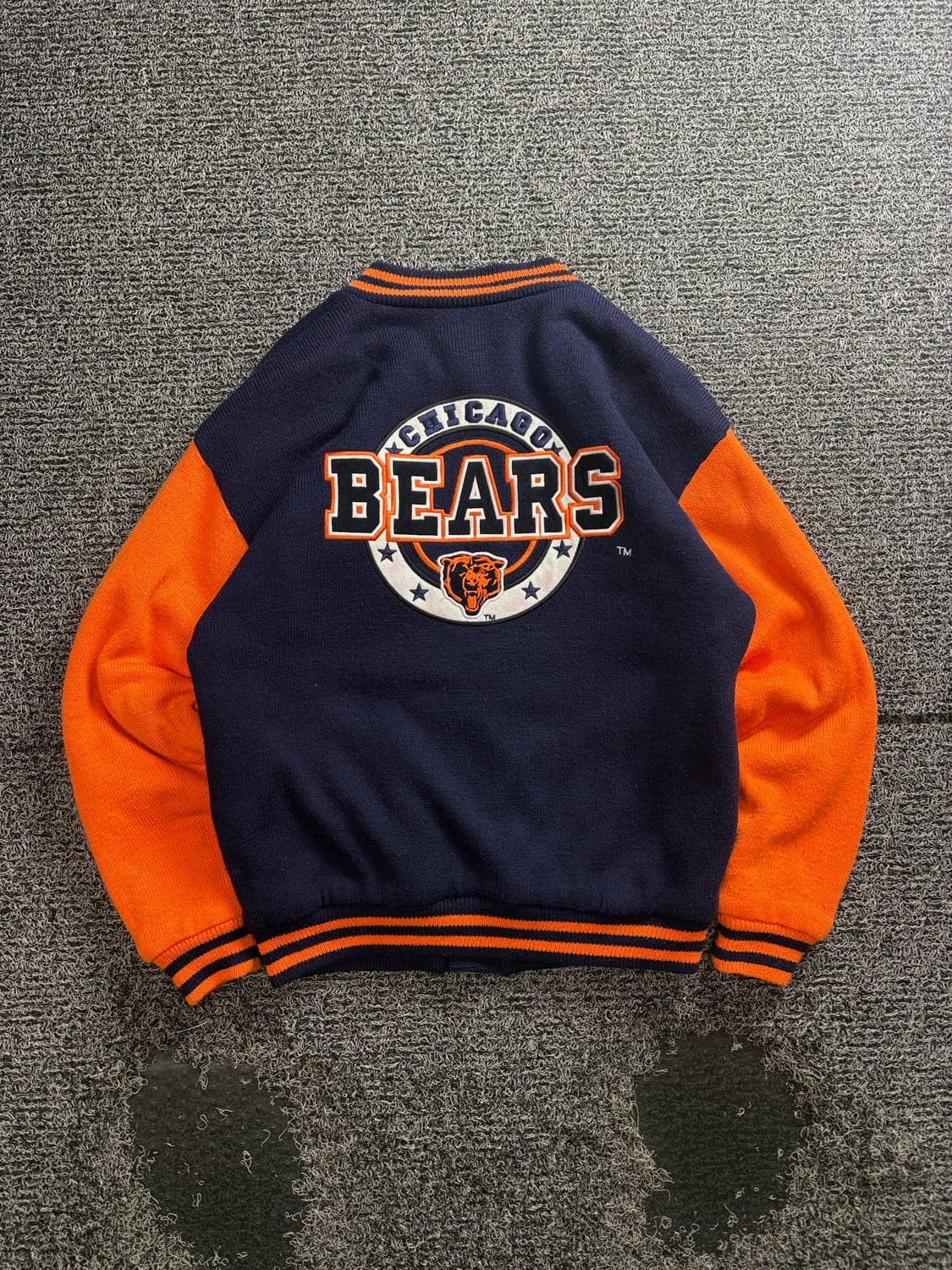 NFL USA 오리지날 시카고 베어스 모직 바시티 자켓 4072 상품이미지5