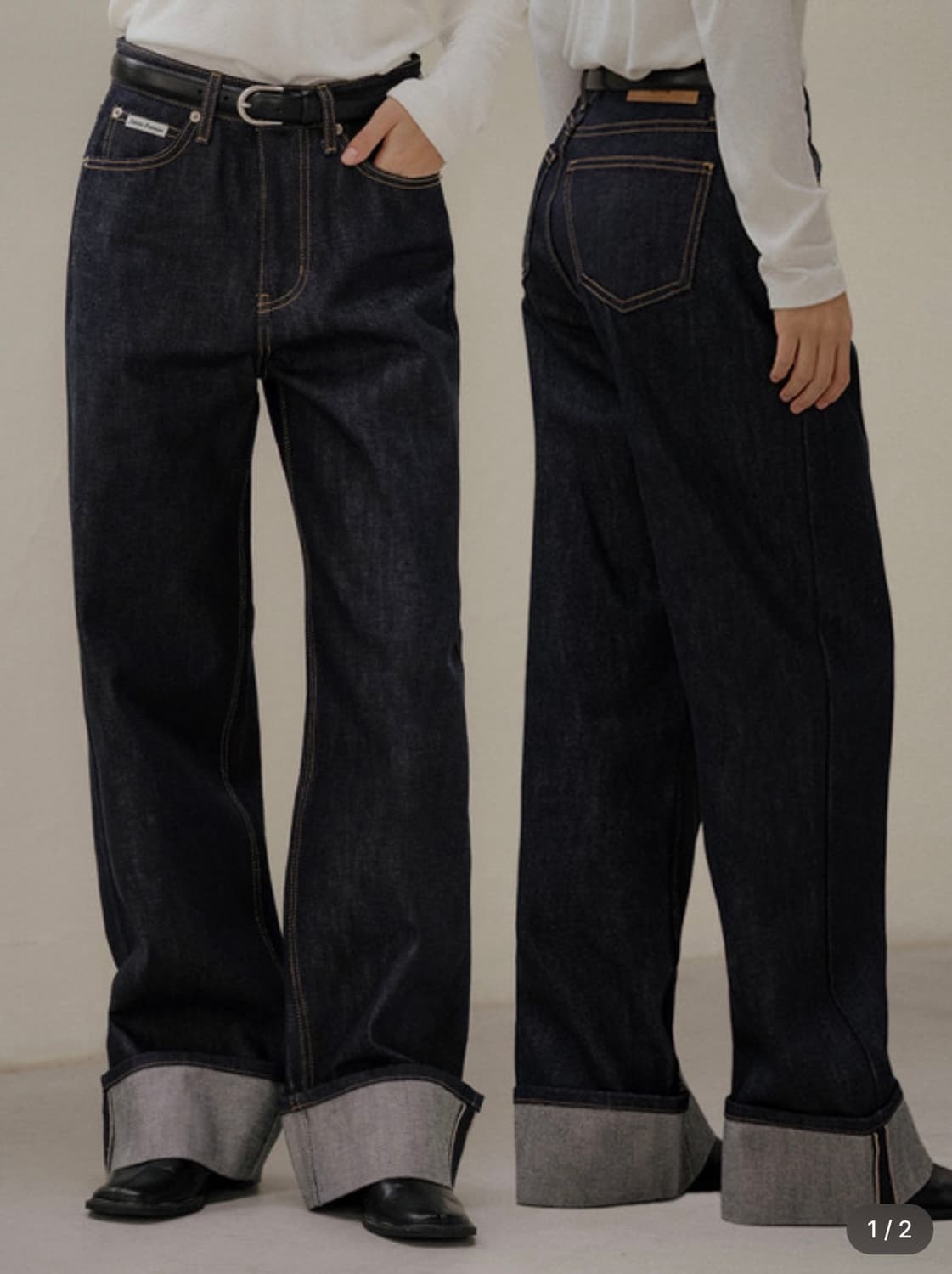 [미 시착 새 상품] 틸아이다이 셀비지 생지데님 s 상품이미지2