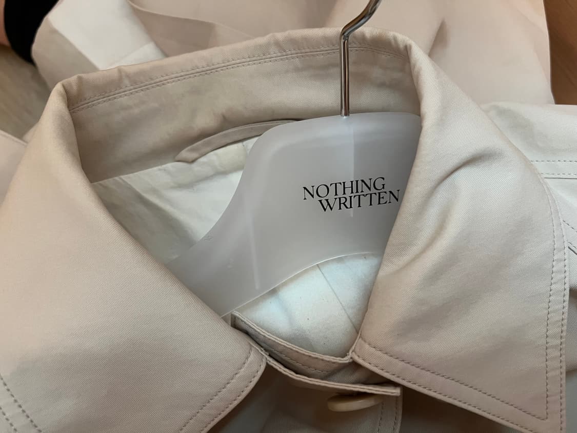 낫띵리튼 볼륨 발마칸 트렌치 코트 베이지 상품이미지2