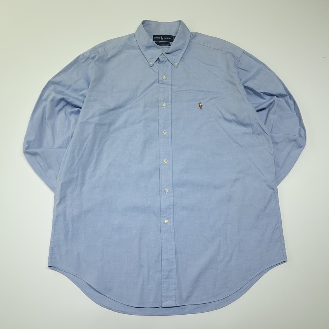 CK081 XL 폴로 90s 홍콩판 클래식 블루 셔츠 남방 상품이미지1