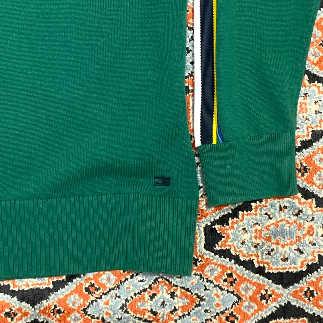 타미힐피거 딥그린 사이드 스트라이프 니트 여성M 상품이미지3