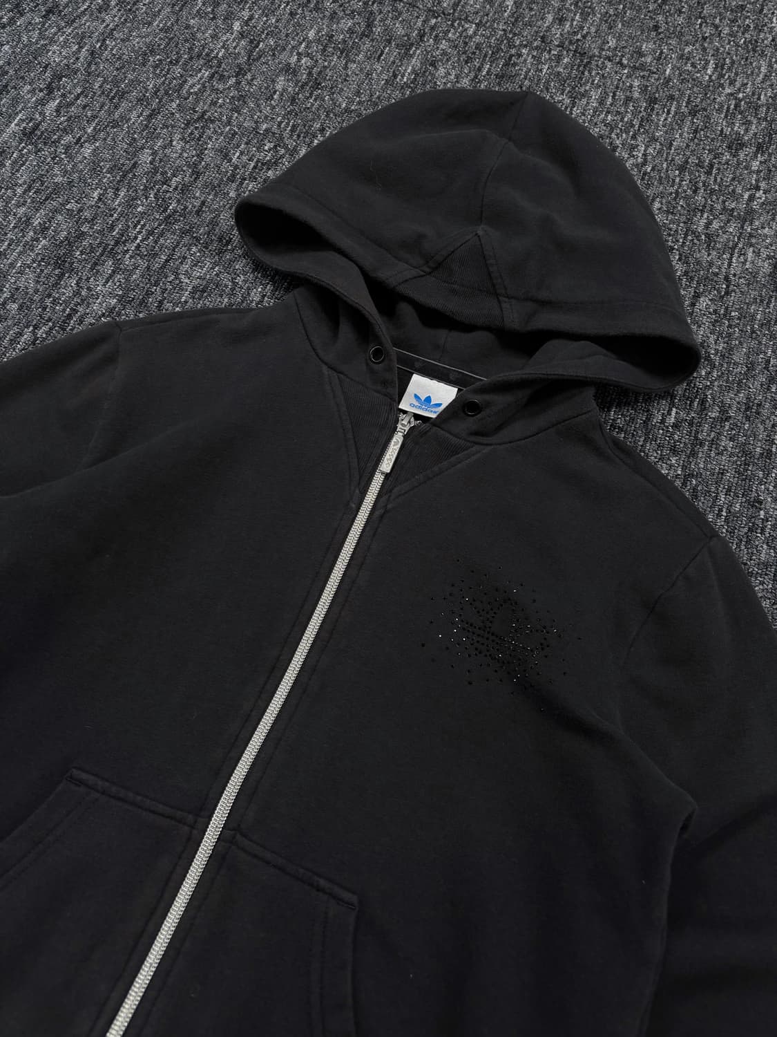 아디다스 블랙 후드집업 상품이미지4