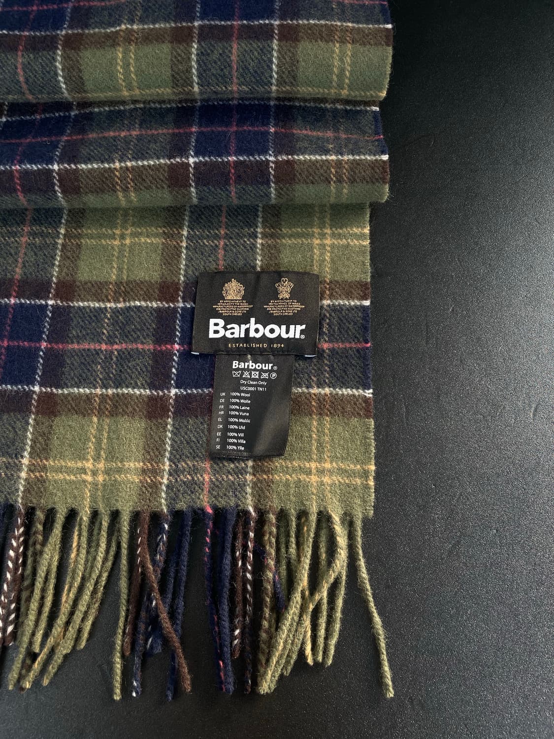 BABOUR 바버 램스울 클래식 타탄 체크 머플러 목도리 [새상품] 상품이미지6