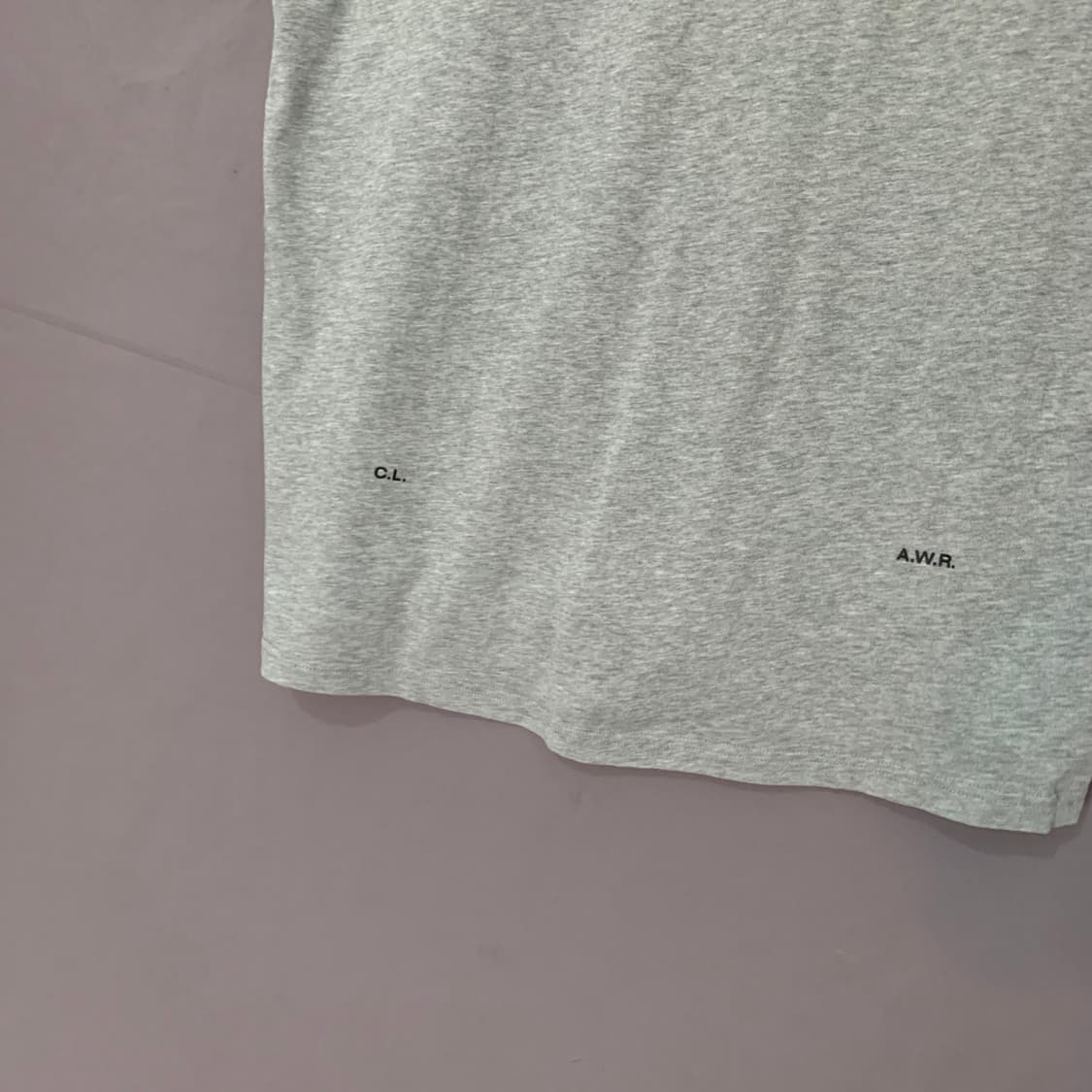 L 나이키 X 녹타 드레이크 맥스 90 그레이 반팔티 상품이미지7