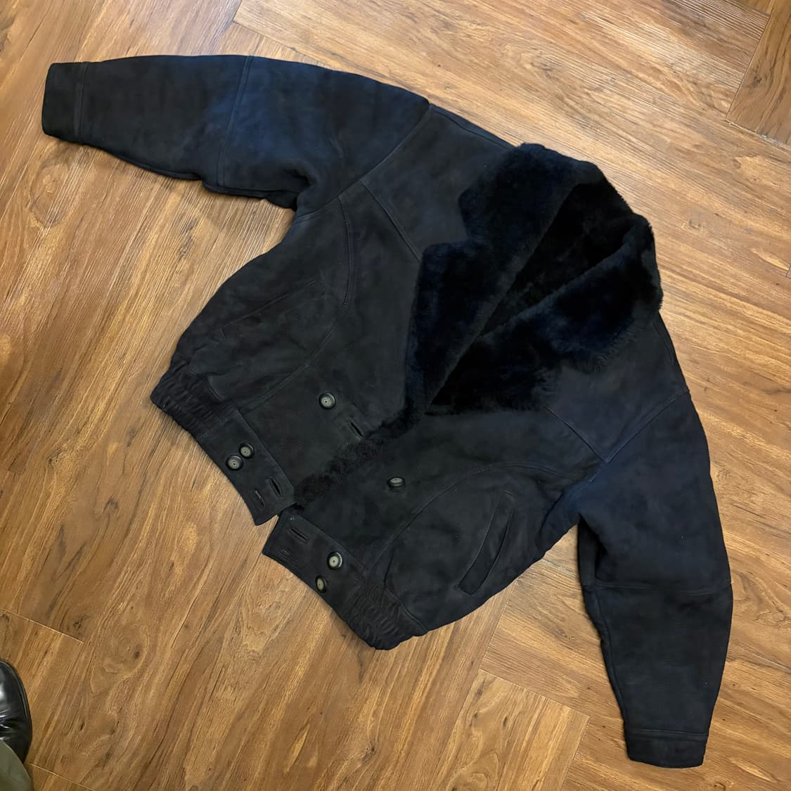 FRONTLINE LAMB LEATHER SHEARLING JACKET 상품이미지6