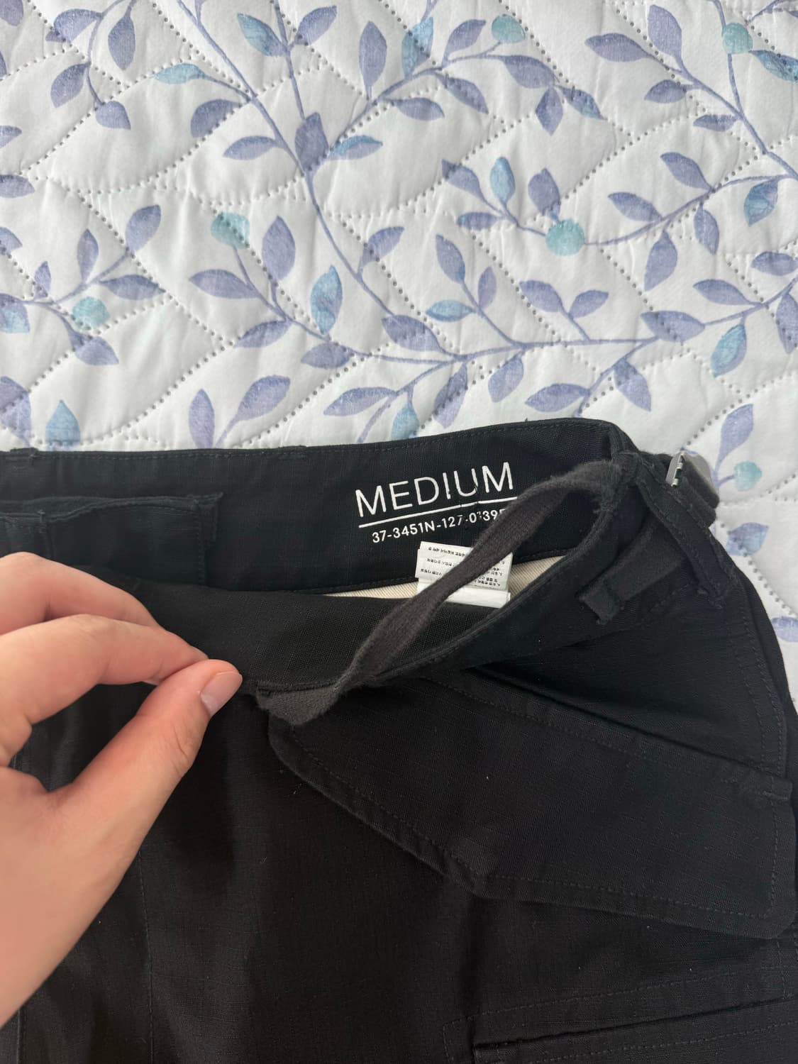 [M] 아웃스탠딩 M51 WIDE CARGO SHORTS_BLACK 상품이미지4