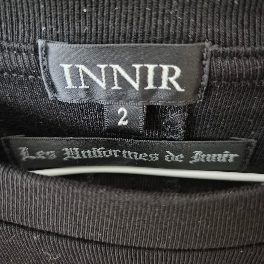 Innir 261 COTTON RIB S/S T-SHIRT (BLACK) 상품이미지3